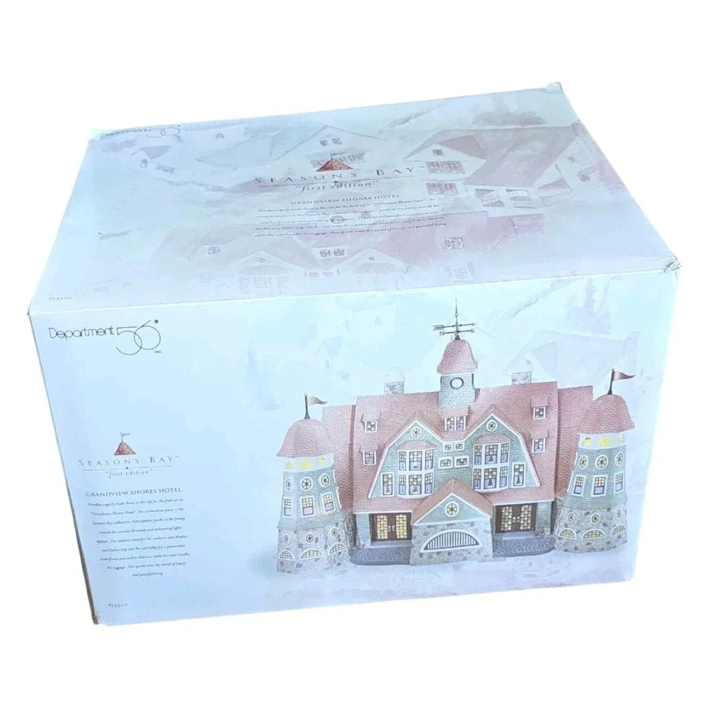 Dept 56 Seasons Bay Grandview‎ Shores Hotel First Edition 1988 - Lights Tested